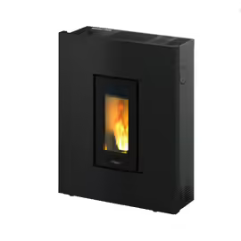 Estufa de pellets Pegaso Tabla antracita 7 kW (blanco, negro y rojo)