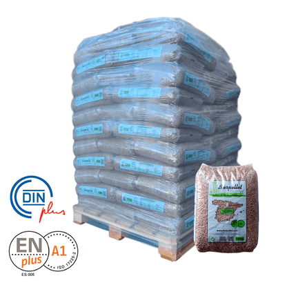 4 Camión completo de 24 palets de Pellets Bioforestal Certificación ENplus A1 en España