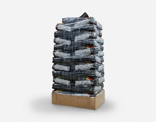 Palet de 75 sacos de Briquetas de Carbón Vegetal de 10 kilos - 750 Kilos