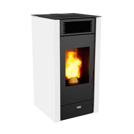Estufa de pellet 12kW blanco Canadian